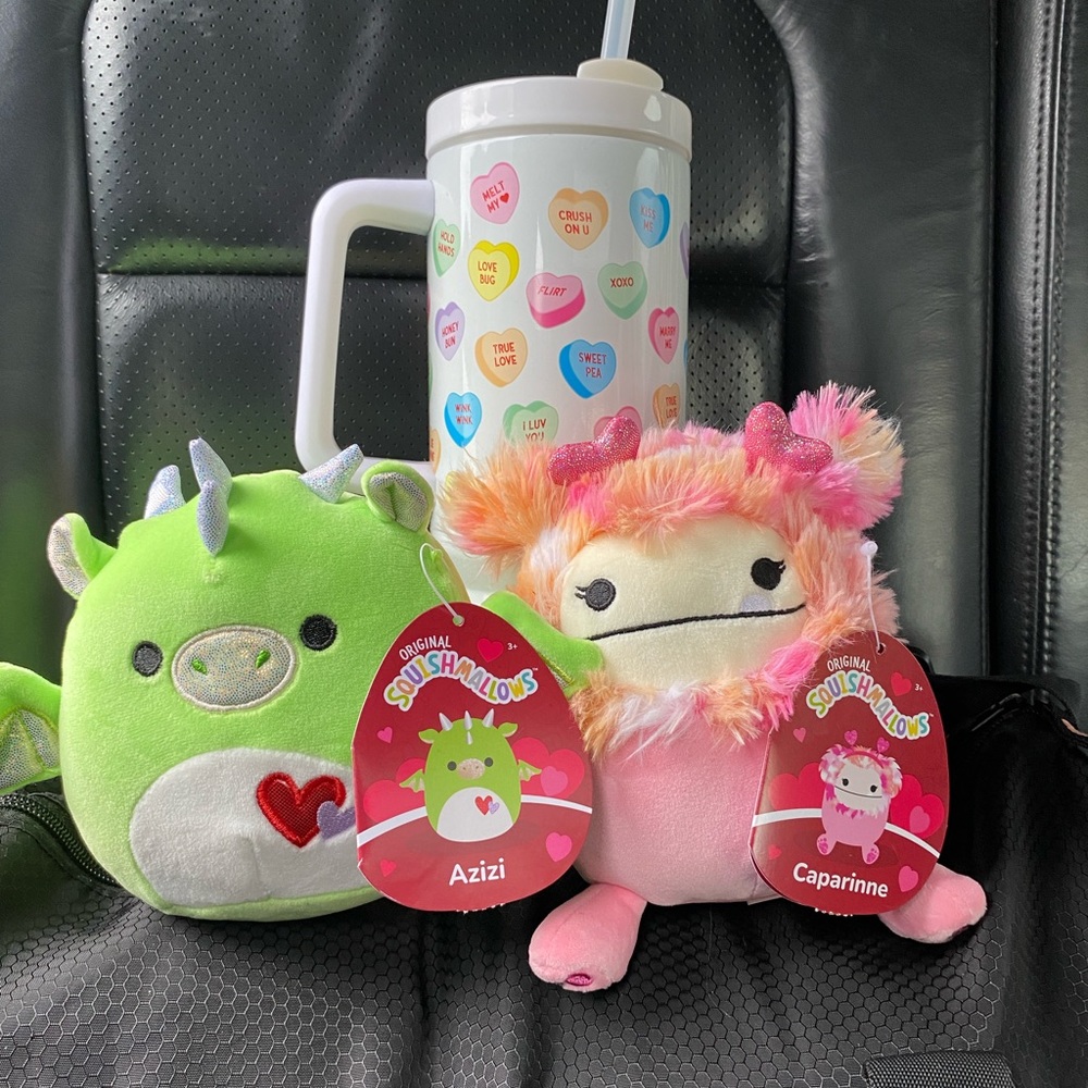 💌 Gift Set 2 Squishmallows 1 SweetTarts Ex Lg Mug